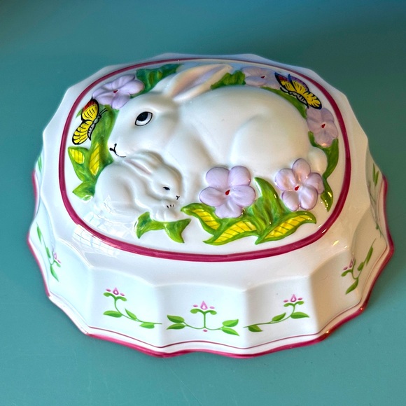 Franklin Mint Le Cordon Bleu Rabbits Jello Mold 1986 - Picture 1 of 11